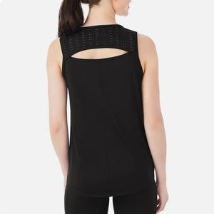 NWT Members Mark Women’s Perforated Tank- Black Size Large